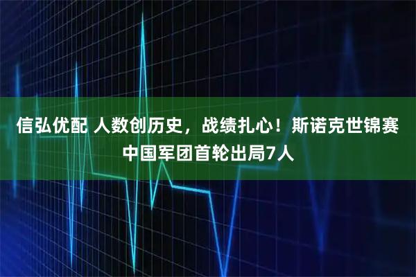 信弘优配 人数创历史，战绩扎心！斯诺克世锦赛中国军团首轮出局7人